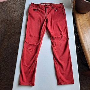 Eddie Bauer Red Skinny Jeans